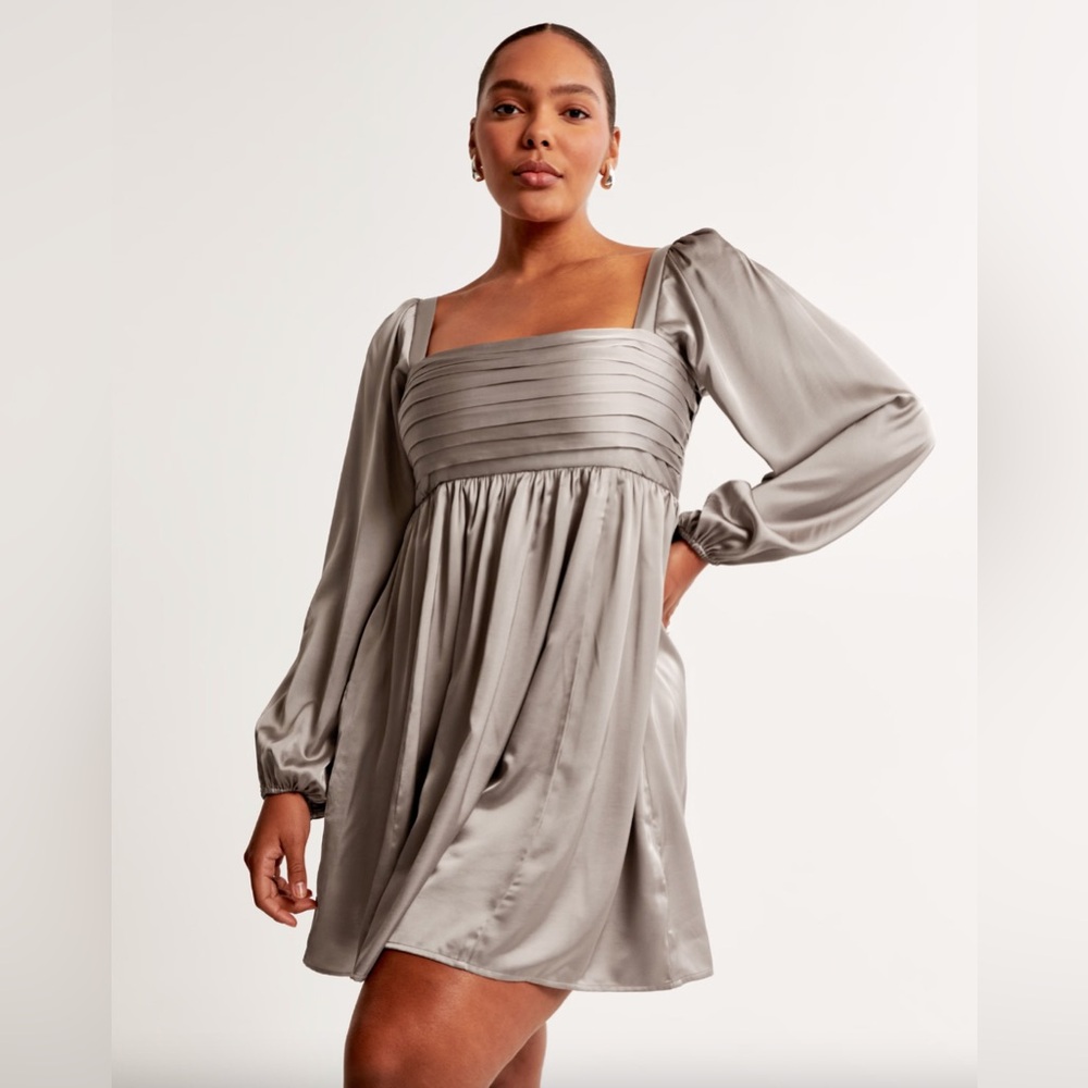Abercrombie & Fitch Emerson Satin Mini Dress